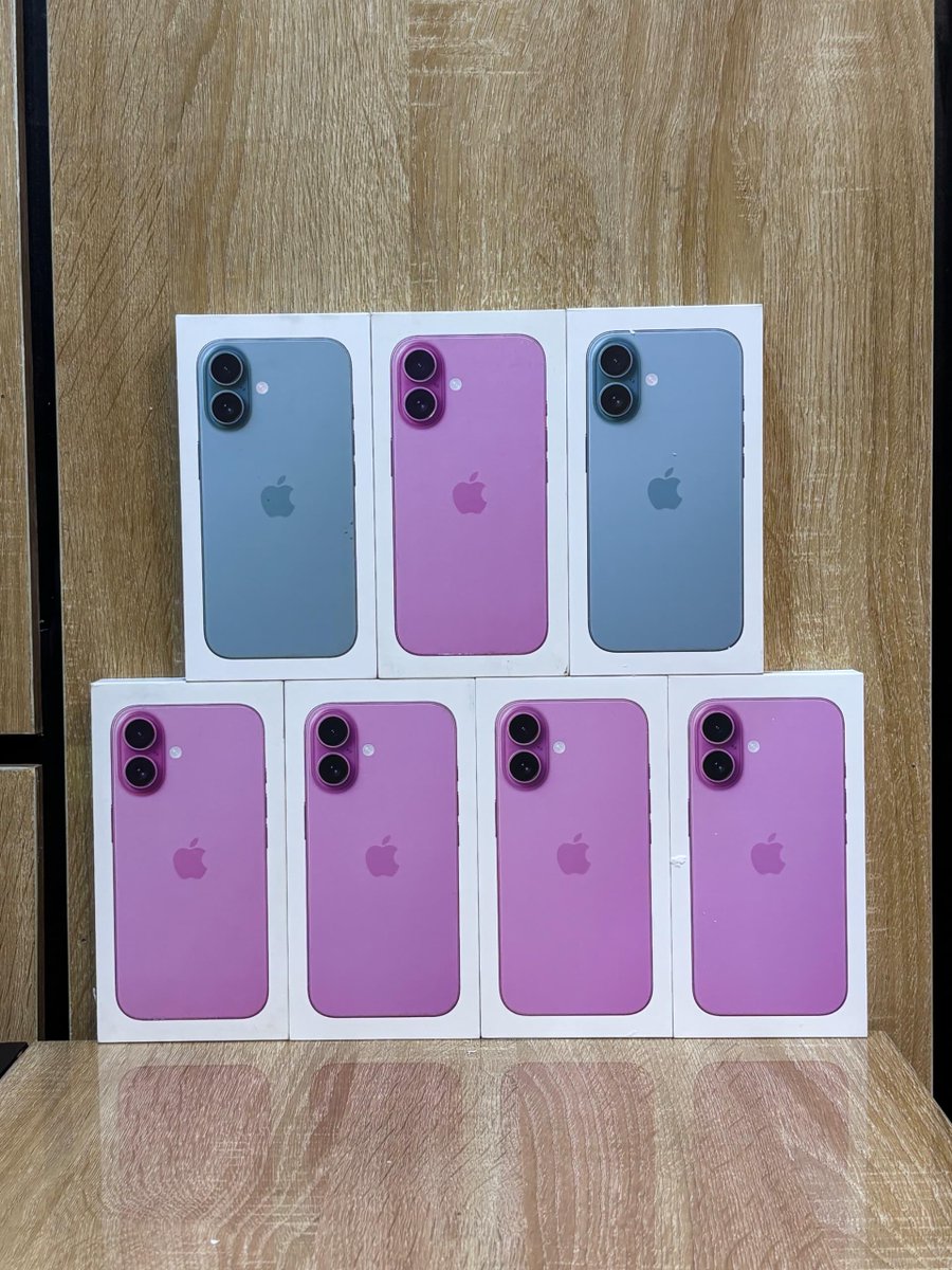 pixelpointng's tweet image. Brand New iPhone 16 restocked🔥
*Non Active*

*Physical + eSIM*

*128GB: 1,070,000* Teal
*128GB: 1,090,000* Pink

*256GB: 1,170,000* Pink

#GadgetStore #PhoneAccessories #GamingAccessories #NaijaTech #FlashSale #pixelpoint