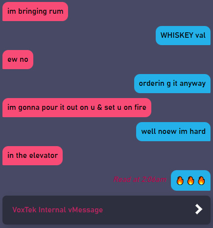 VoxTekIM's tweet image. drunk #voxval continues