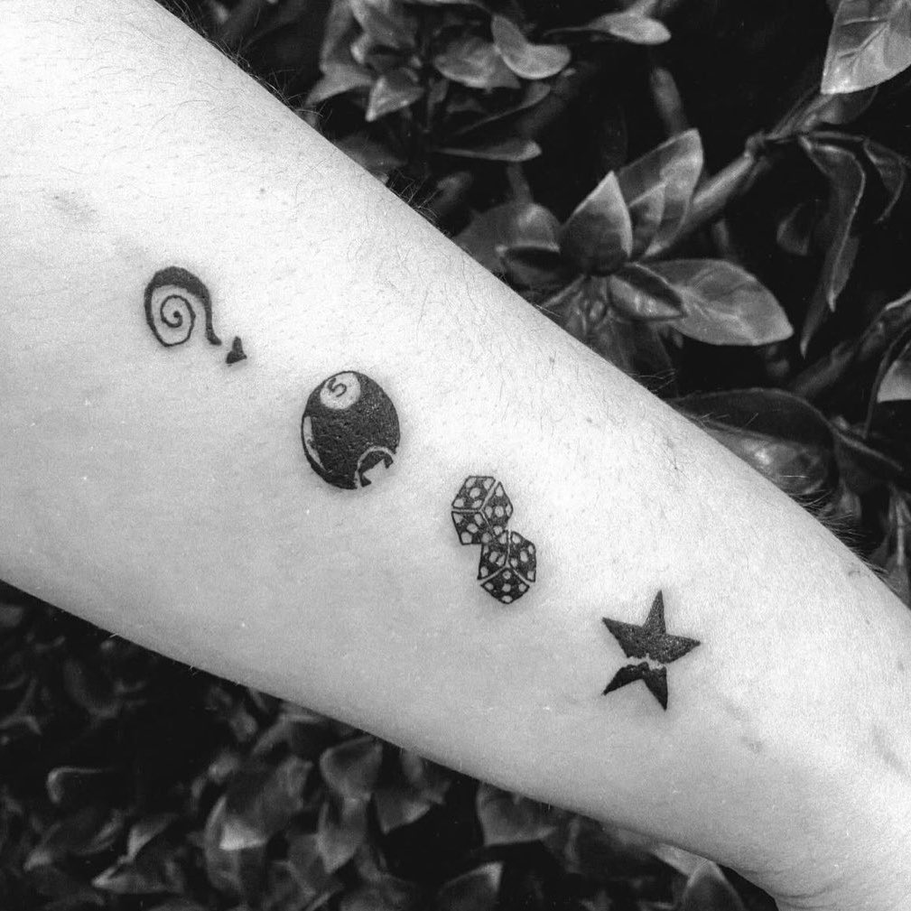 afcpugh's tweet photo. halsey announced the great impersonator: deluxe so it feels right to post my the great impersonator tattoo again https://t.co/zQD22Cd7aD