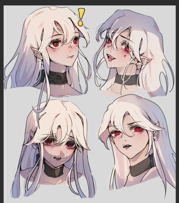 sleepy_angora's tweet image. Little practice sketches with my OC #DigitalArt #OC