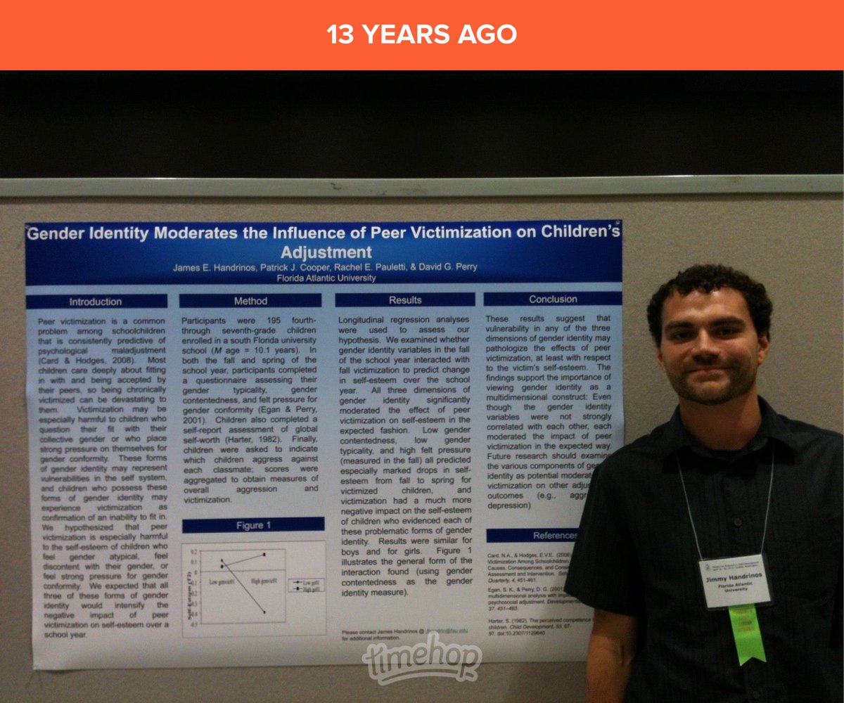 jungillshadow's tweet image. Me in a past life (2013) #FAU #psychology
#socialdevelopment #SRCD #Seattle