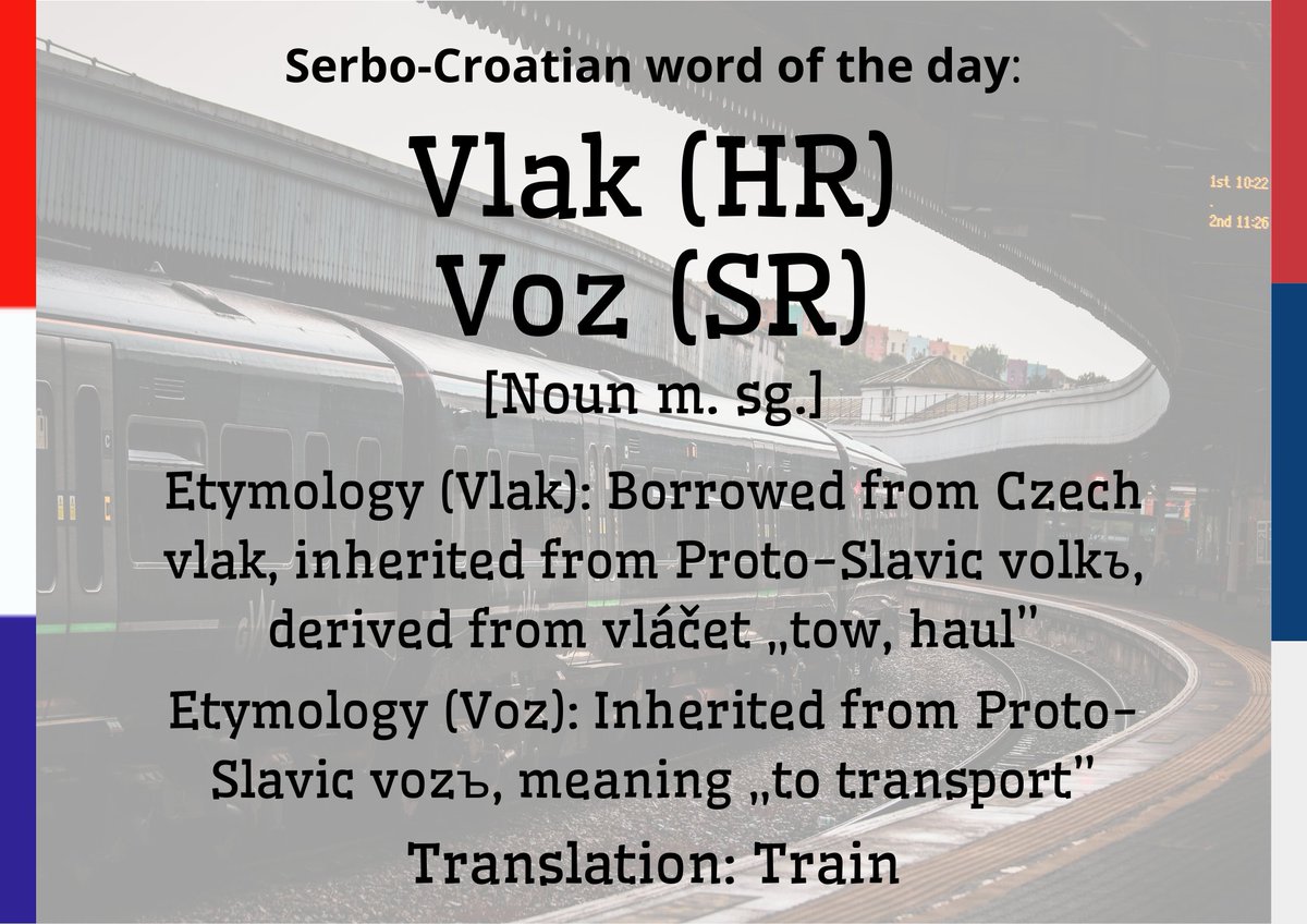 Serbo-Croatian Word of the Day 🇭🇷🇷🇸🇧🇦🇲🇪 tweet media