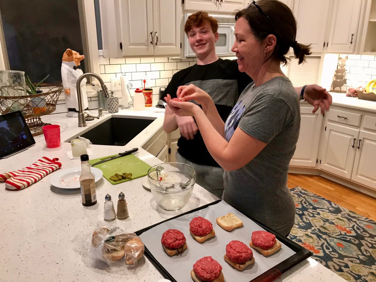 HeSaysSheSaysKC's tweet image. The last #recipe of our Bob #Burgers challenge turned out perfect ... even if the kitchen got a bit messy 👉Odd + Excellent Bob's Burgers Recipes You'll Love bit.ly/2DGwPtG #HamburgerMonth