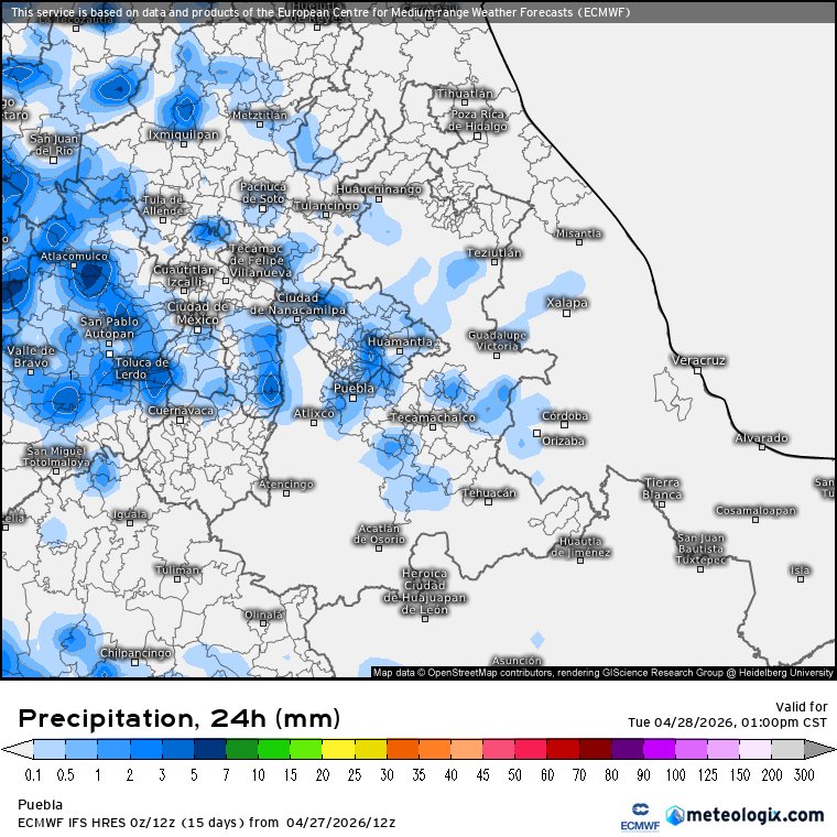 Meteorología Puebla tweet media