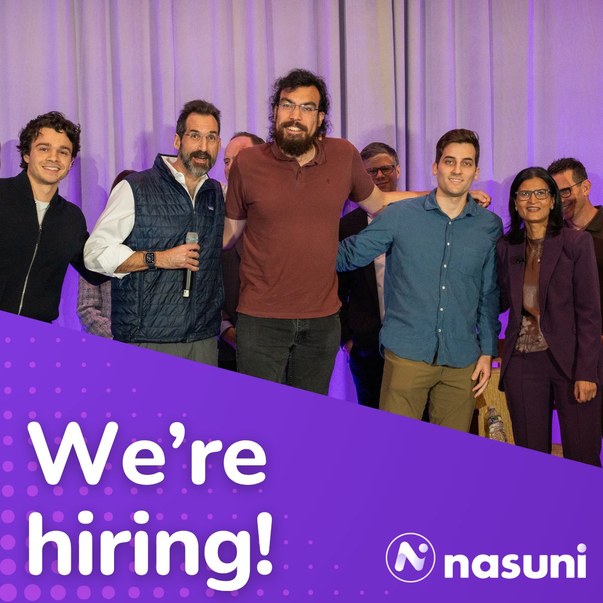 Nasuni's tweet photo. We're hiring! 📢 This year, @Nasuni's working to scale up our people, products, and ecosystem. 💪

Check out our open opportunities and learn more on our website! ➡️ https://t.co/BBTFW2hrMx

#Nasuni #Hiring #RSM #GTM #Sales #Product #Engineering #Hiring https://t.co/YMnkd8DX7F
