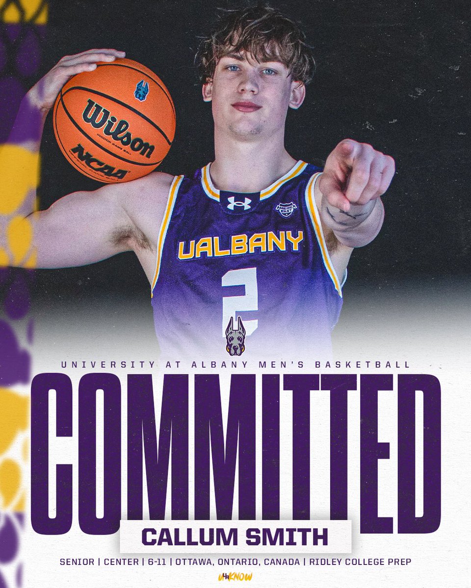 callumsmith24_'s tweet photo. Grateful to announce my commitment to @UAlbanyMBB for this upcoming year!!

Thank you to everybody that helped me along this long journey 

#committed https://t.co/JrQkec1U3J