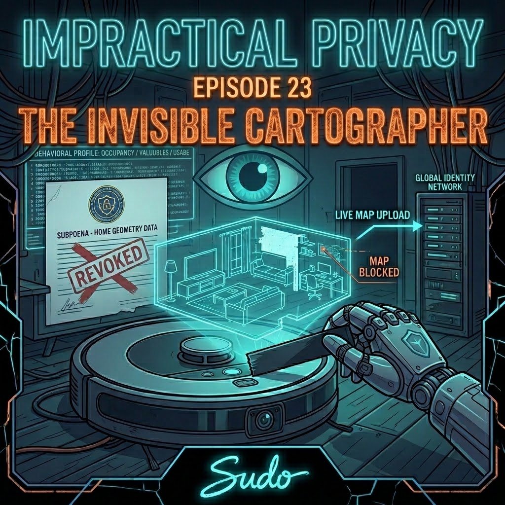 The_IP_Podcast's tweet image. Don't let your vacuum be the weak link in your privacy.🔒

Ep23's actionable steps:
✅Disable cloud sync
✅Revoke permissions
✅Apply physical sensor covers
✅Delete old maps

Stop the data leak today: ImpracticalPrivacy.com

#CyberSecurity #IoT #PrivacyTips #Privacy #SmartHome