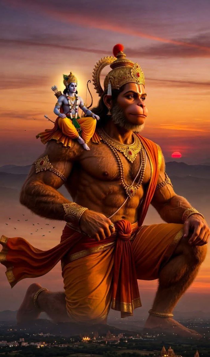 HiNdU05019434's tweet image. 🔴🤲⚘️#हनुमान_रक्ष_सर्वदा⚘️ 🤲🔴
                     
ॐ मनोजवं मारुततुल्यवेगम, 
            जितेन्द्रियं बुद्धिमतां वरिष्ठं।
वातात्मजं वानरयूथमुख्यं 
            श्रीरामदूतं शरणं प्रपद्ये।।

🙏❣️#ॐ_हं_हनुमंते_नमः ❣️🙏
💥💫⚘️#जय_बजरंग_बली⚘️💫💥
 🔴🧿#शुभ_मंगलवार_वंदन🧿🔴