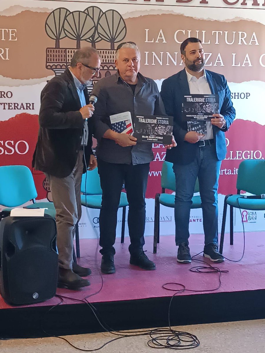 BarcelliSimone's tweet photo. Sabato 25 aprile, al festival Lucca Città di Carta, grazie al testo "Dollari, soldati e petrolio. Storia degli Stati Uniti d'America", ho ritirato il Premio Tralerighe Storia 2025. Ringrazio del prestigioso riconoscimento Andrea Giannasi e la casa editrice Tralerighe libri. https://t.co/JS9pA25iue