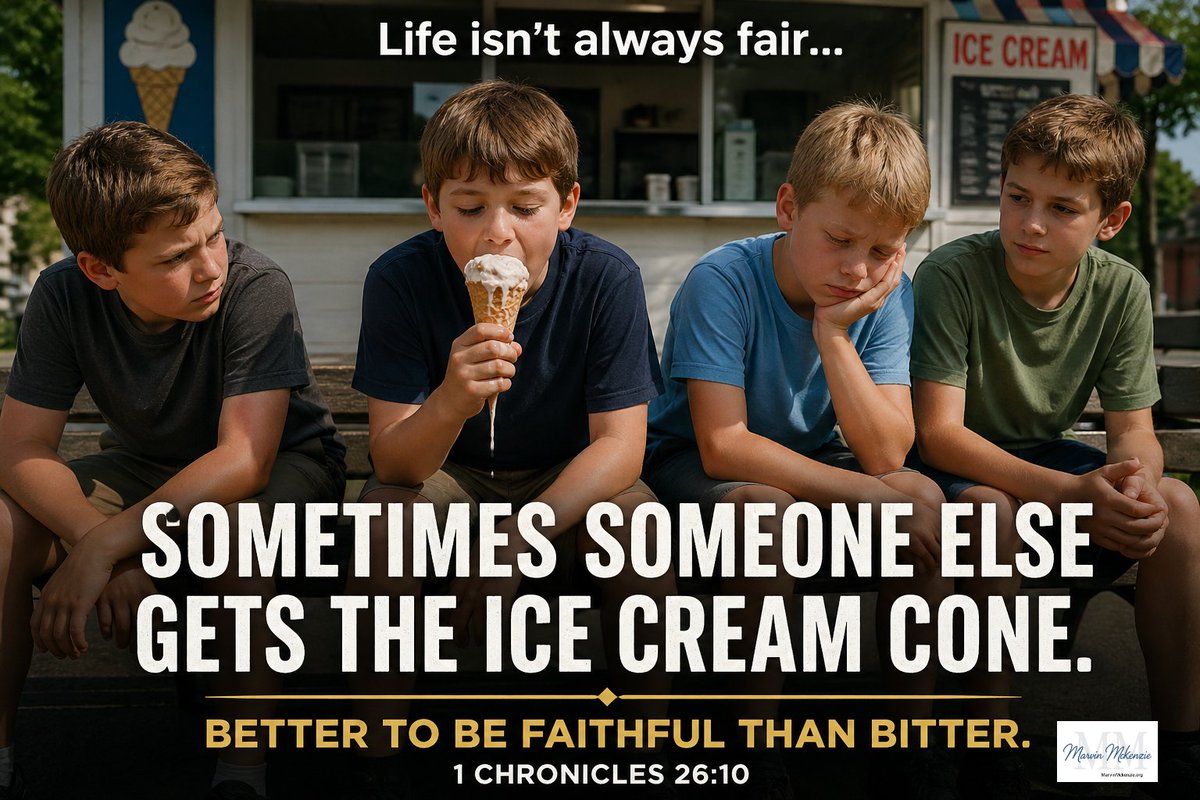 “The Ice Cream Lesson”

A Daily Visit with God just posted. Please read it here.
mckenzie-visit-with-god.blogspot.com/2026/04/1-chro…

“About Envy and Faithfulness”

#baptist #fundamentalbaptist #christianity