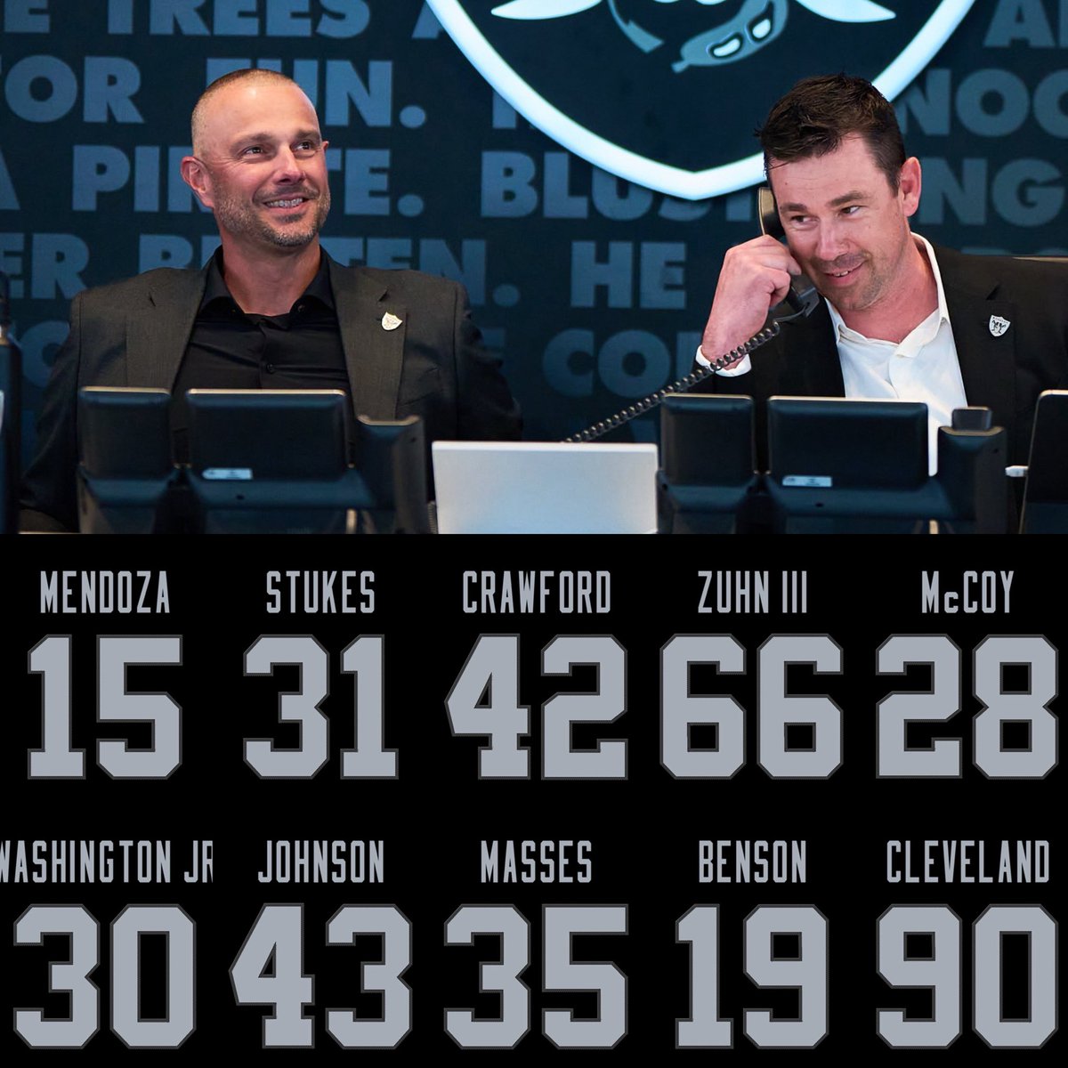 Raiders rookie class jersey numbers 👀 #RaiderNation