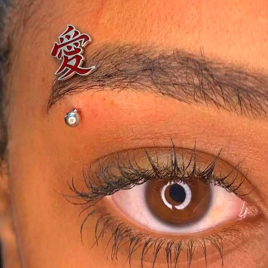 dorianmassena's tweet image. Designed these gaara eyebrow piercings!!! #naruto #gaara #piercings