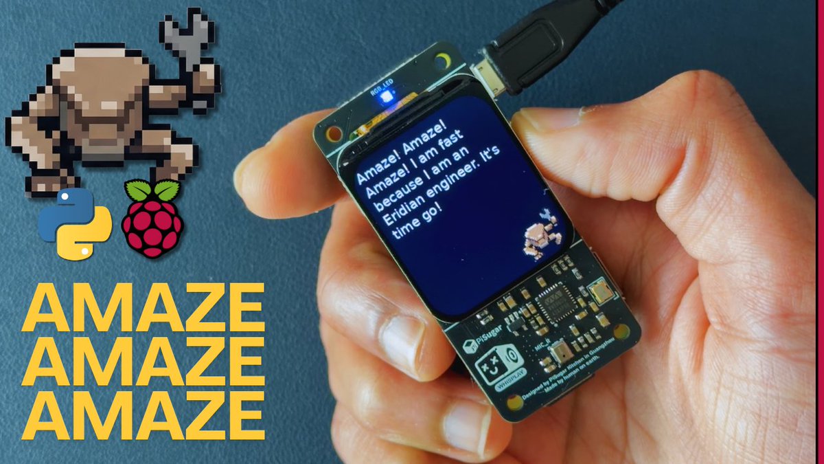 adafruit's tweet image. Amaze! Amaze! Speak with Rocky #piday #raspberrypi #ProjectHailMary
blog.adafruit.com/2026/04/27/ama…