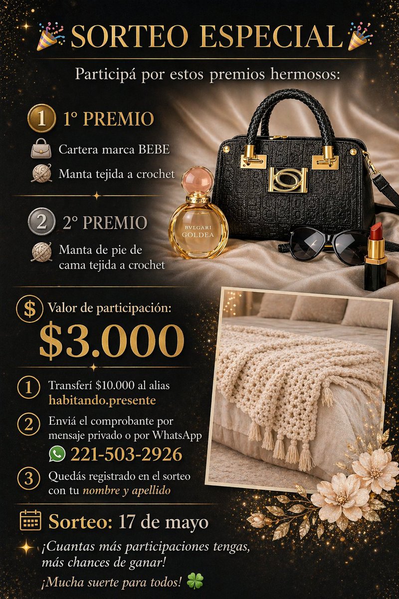 Amigos,  llega mayo y tengo que terminar de pagar la cirugía y sola no puedo (450 dólares), sigue el sorteo. Me ayudan? 
$3000 o 2 X 5000.
Alias: habitando.presente