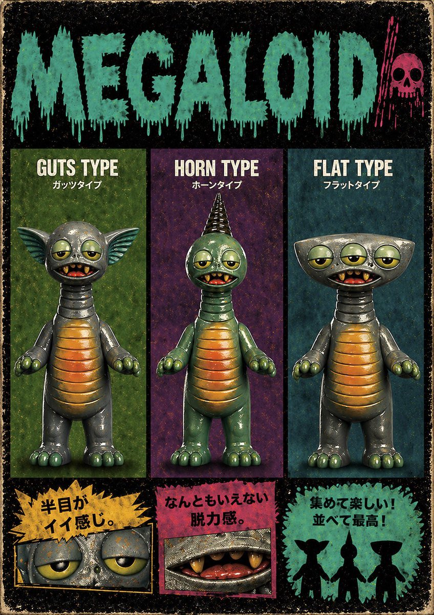 MEGALOIDtoys's tweet image. 怪獣シリーズ
#インテリア雑貨 #Sculpture #スカルプチャー #アートフィギュア #ArtToy #3Dプリント #DesignerToy  #アートトイ #デザイナートイ #フィギュア #キーホルダー #MEGALOID