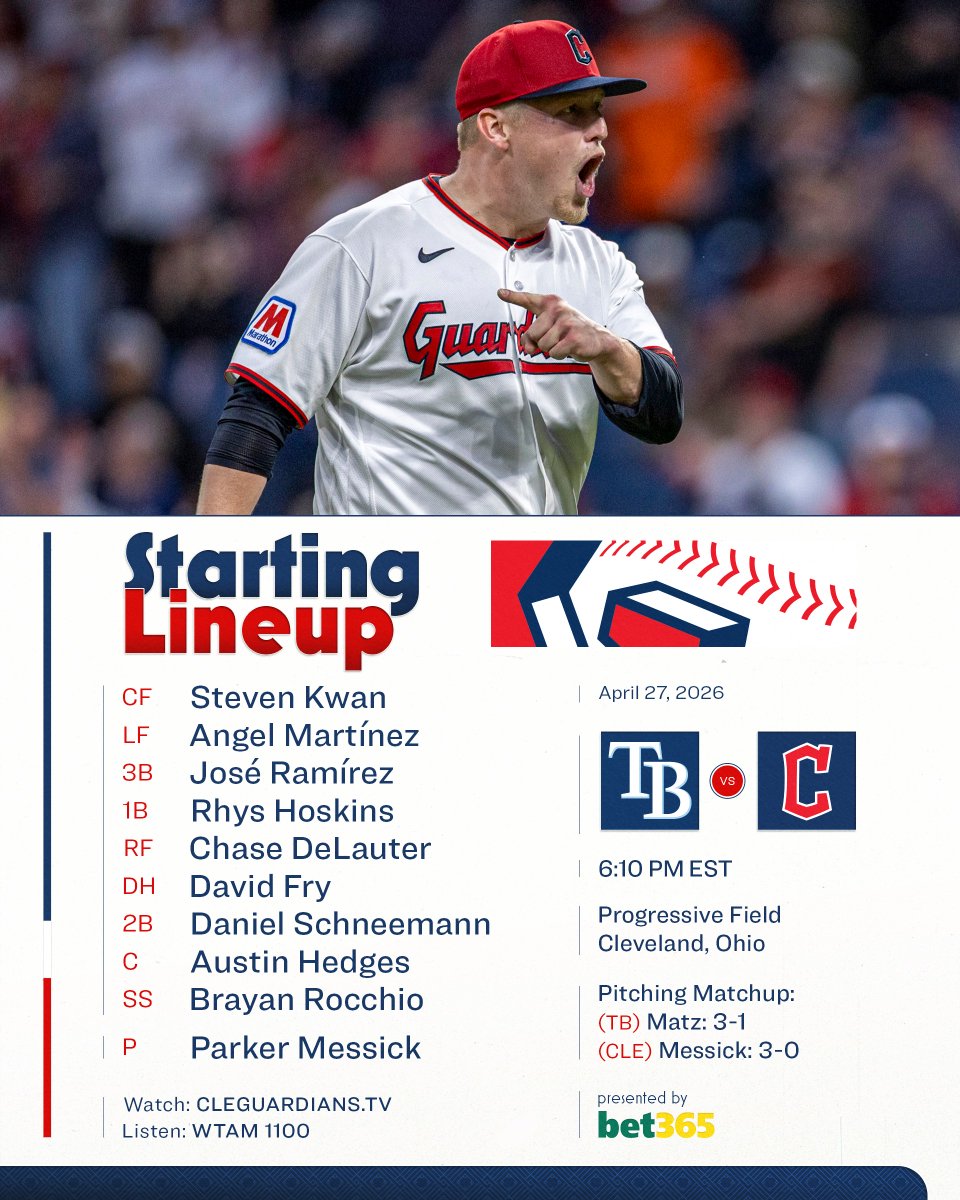 Cleveland Guardians tweet media