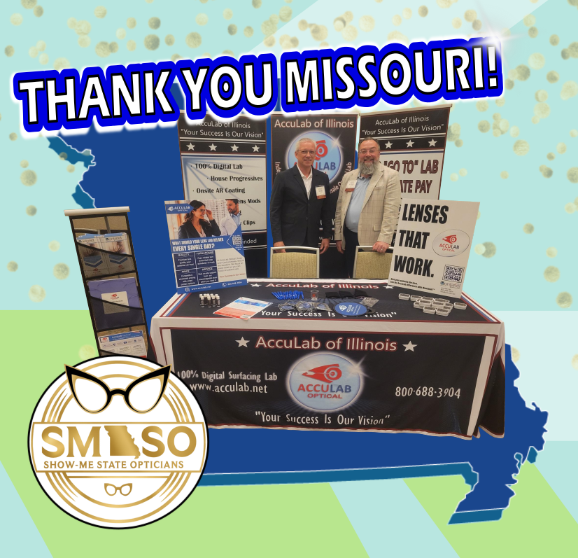 AccuLabOptical's tweet image. HUGE #shoutout to the Show-Me State Opticians Society 🎉 

We had a great time at the annual event &amp;amp; trade show! We caught up with familiar faces, met new ones, &amp;amp; enjoyed every minute 🤓

Thanks for having us &amp;amp; we're excited for what’s next! 🙌

#SMSO #Opticians #AccuLabOptical