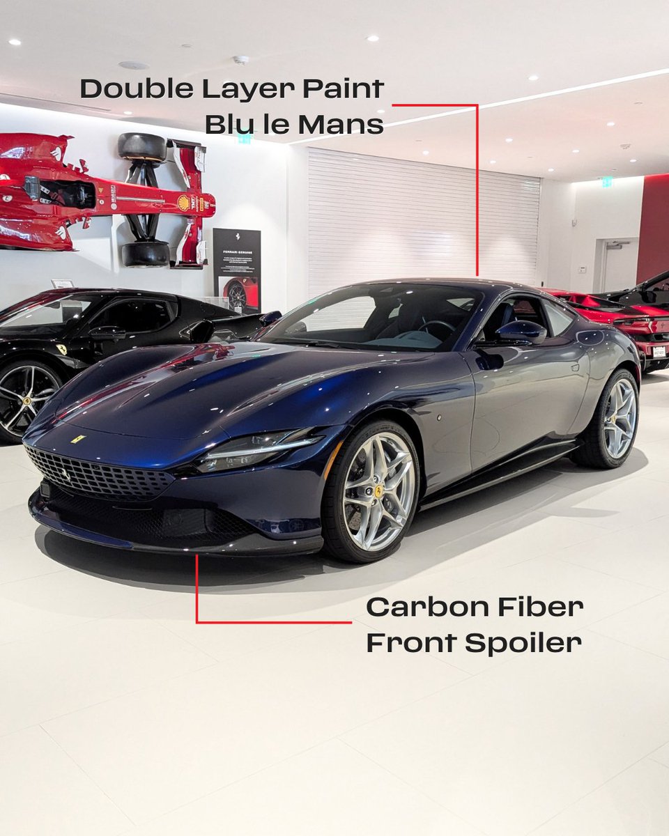 FerrariSeattle's tweet image. Some features shine for everyone - other details are just for you. This available #FerrariRoma combines both points of view with a stunning Blu le Mans exterior, and a personal interior with Tricolore Dreamline and steering wheel stitching.

#FerrariofSeattle #Ferrari
