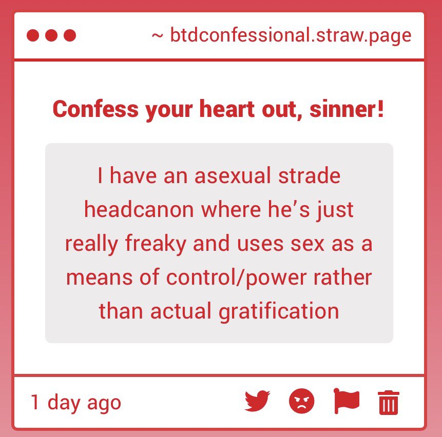 BTD Confessional 🦊🔨 𖦹 tweet media