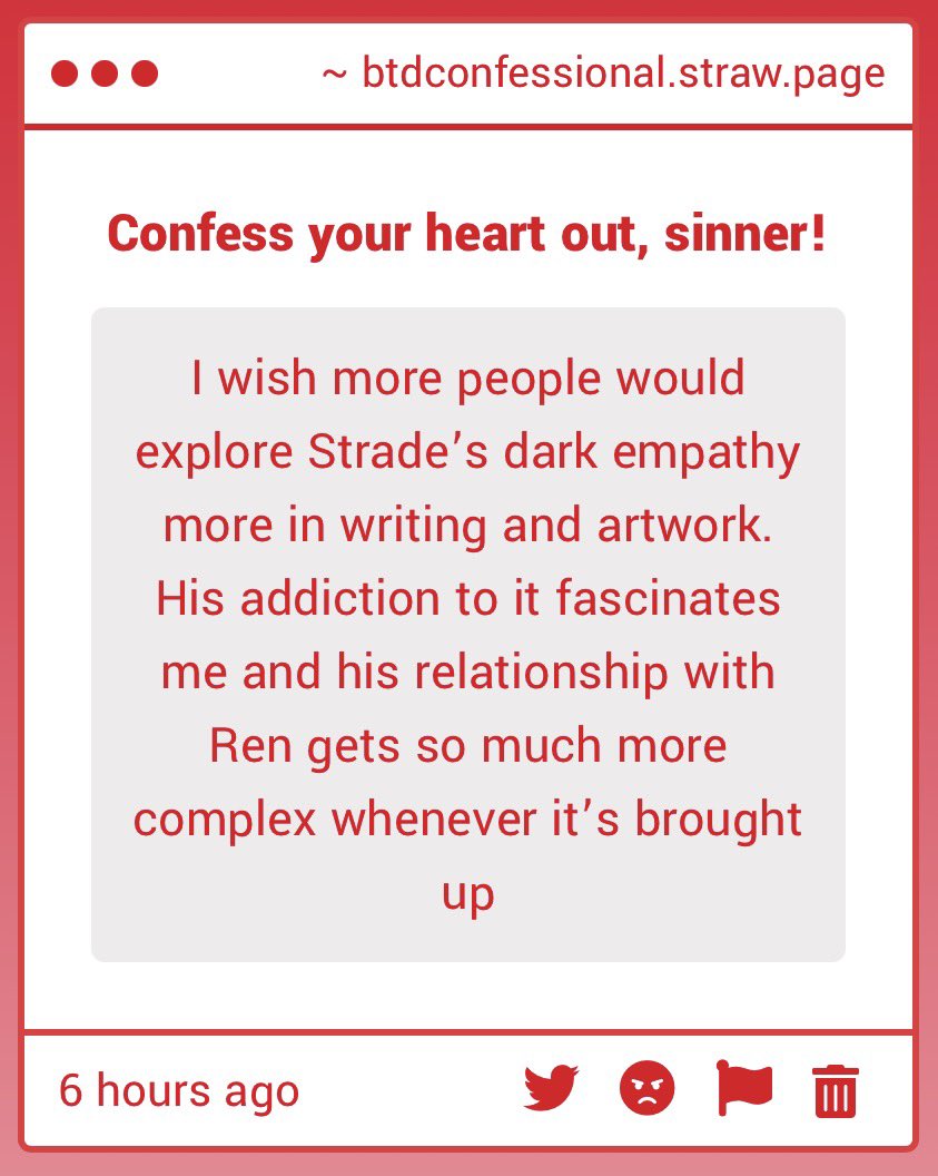 BTD Confessional 🦊🔨 𖦹 tweet media