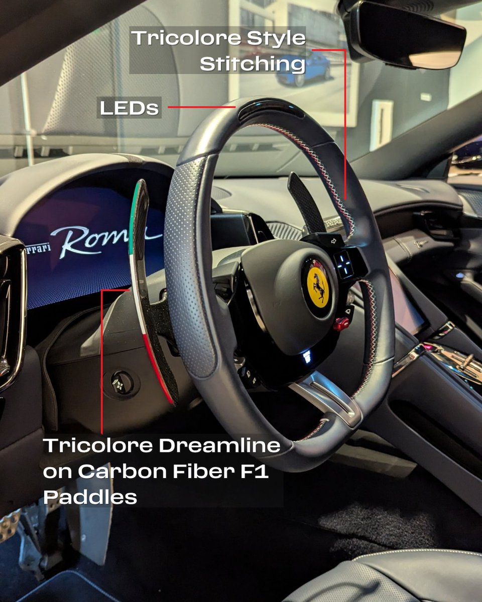 FerrariSeattle's tweet image. Some features shine for everyone - other details are just for you. This available #FerrariRoma combines both points of view with a stunning Blu le Mans exterior, and a personal interior with Tricolore Dreamline and steering wheel stitching.

#FerrariofSeattle #Ferrari