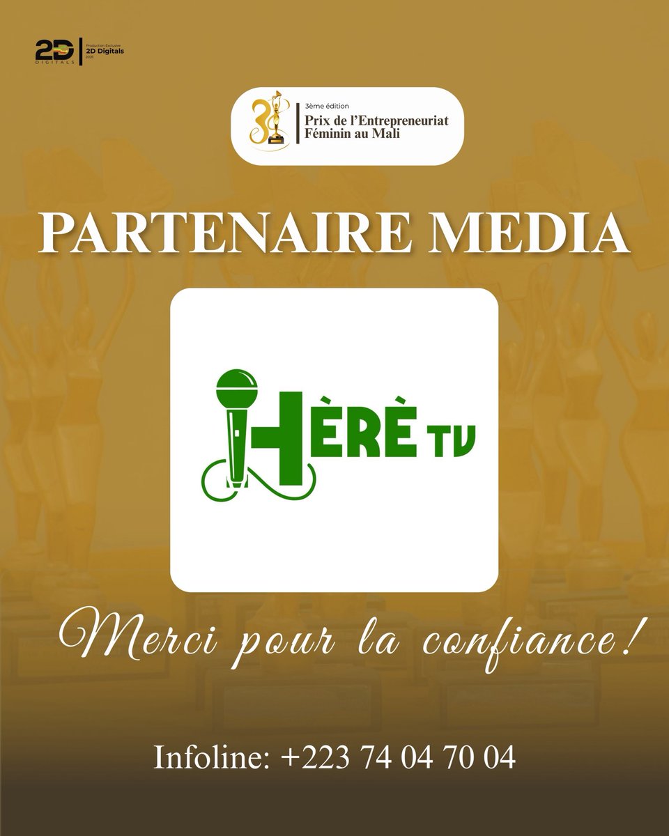Prix de l'Entrepreneuriat Féminin au Mali 🇲🇱 tweet media
