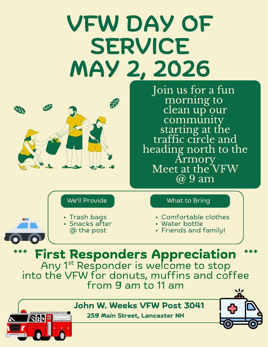 VFW3041's tweet image. Please stop by and assist!! First Responders, please stop in. We want to thank you for all that you do! #StillServing #VFW #VFWPostPride