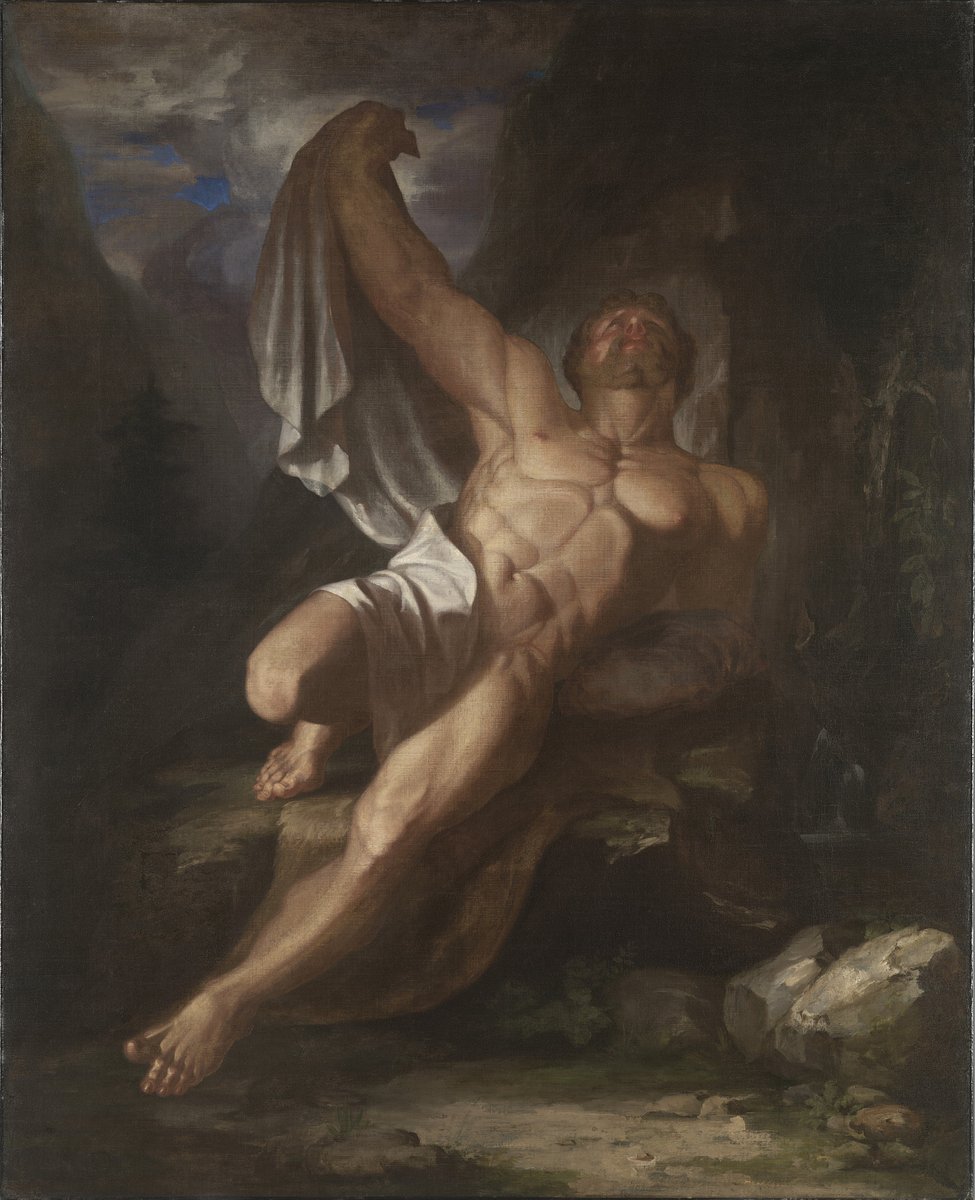 throughamirror_'s tweet photo. "Dying Hercules", Samuel Morse, c. 1812, Oil on Canvas, Yale University Art Gallery, New Haven, CT, USA

❤️ &amp; FOLLOW https://t.co/UzzrI2zlJu