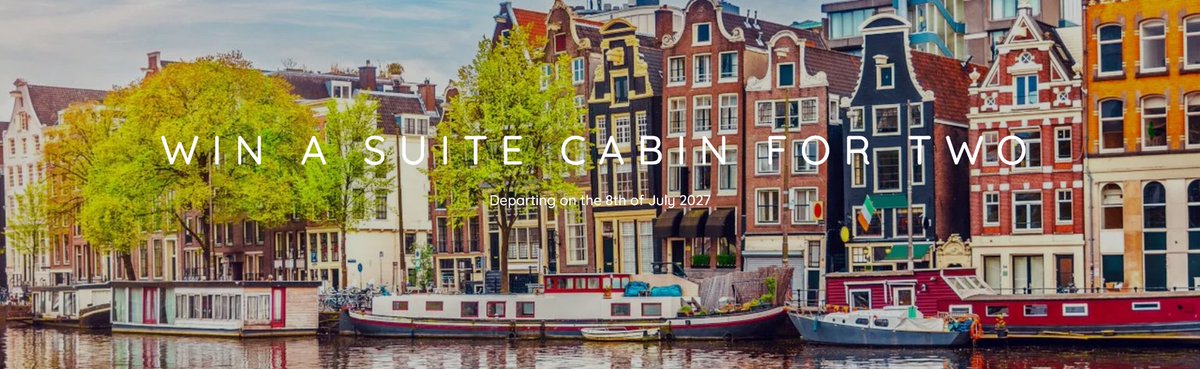 HolsTravelMore's tweet image. #Win a suite cabin for two on the nine-night A Tapestry of Coasts: #Amsterdam, #Bruges &amp;amp; Beyond cruise.

Departing from #Dundee on the 8th of July 2027, explore the breathtaking landscapes of Ijmuiden and Bruges, #Honfluer, #Brest and #Torquay.

tidd.ly/41UE66R