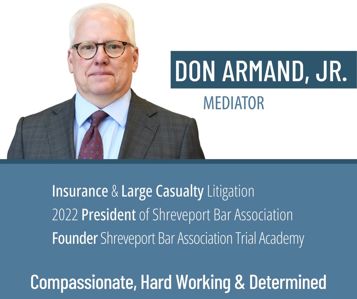 perrydampf's tweet photo. Don Armand joined us in 2007 &amp; has mediated hundreds of cases. He regularly mediates across LA. 

"... is the absolute best mediator ... I have worked with in over 30 years. Very professional compassionate hard working and determined to have a positive outcome for both parties." https://t.co/jto1isH4qN