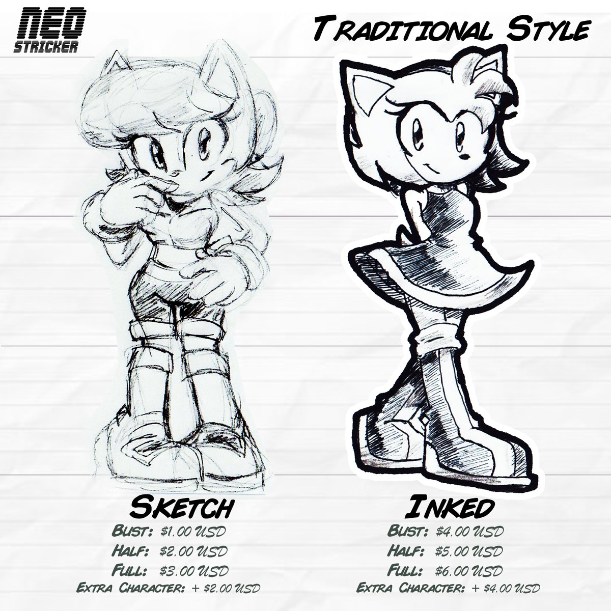 NeoStricker's tweet photo. Well, take a look at our price sheet :D #art #Commissions #commissionsopen  #sonic #SonicFandom https://t.co/YFqkng84Wo