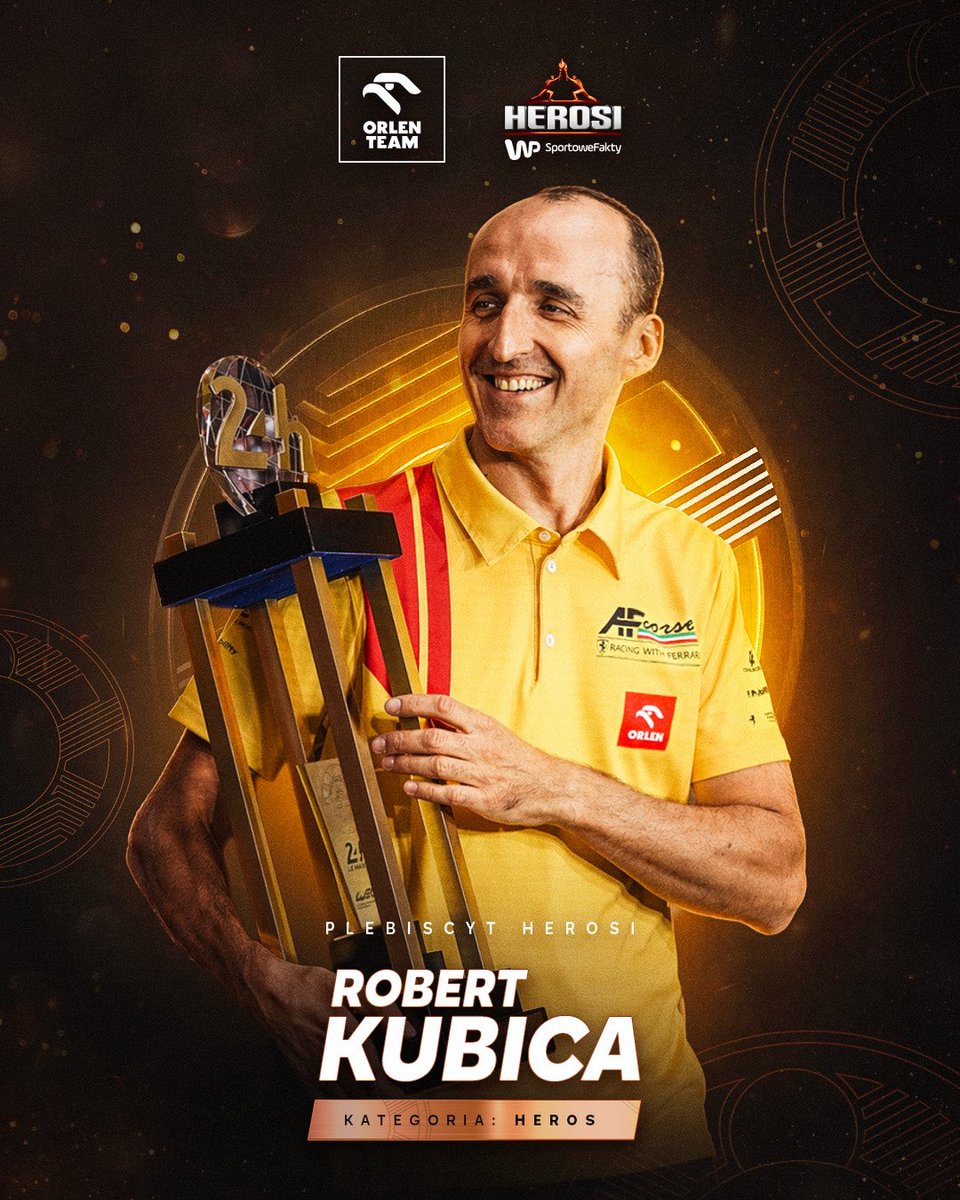 NASZ HEROS! 🙌

Robert Kubica z główną nagrodą plebiscytu Herosi WP SportoweFakty! W pełni zasłużenie, wielkie brawa! 👏