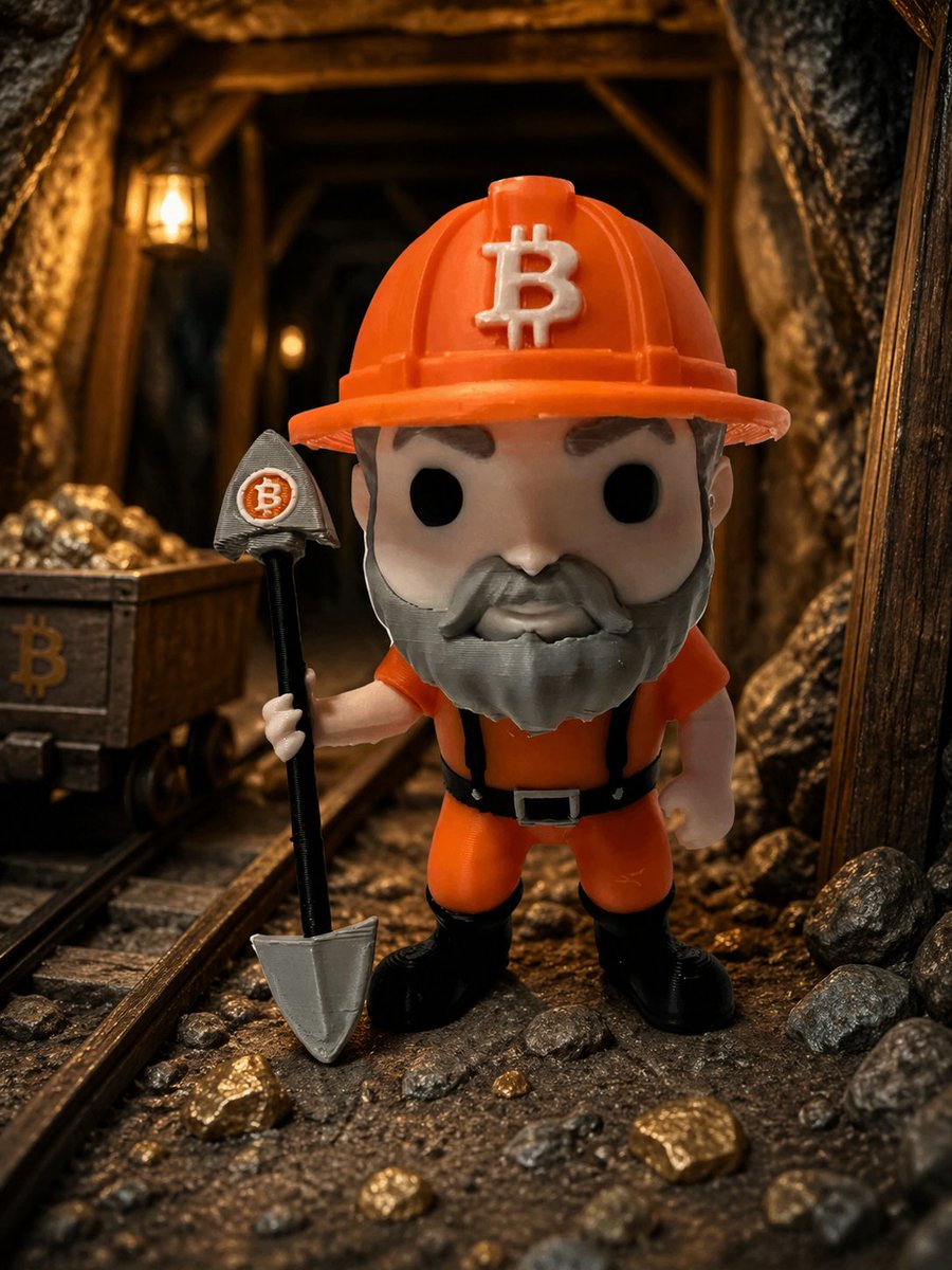 OPUSmakes's tweet photo. 📷 New in the shop! 3D printed Bitcoin Miner Dude — deep in the mines looking for BTC. Perfect for desks, display shelves, or as a unique gift for Bitcoin fans 📷https://t.co/dcMIHgQqtx #Bitcoin #BTC #3DPrinting #Crypto #minerdude https://t.co/AXdGW6zxof