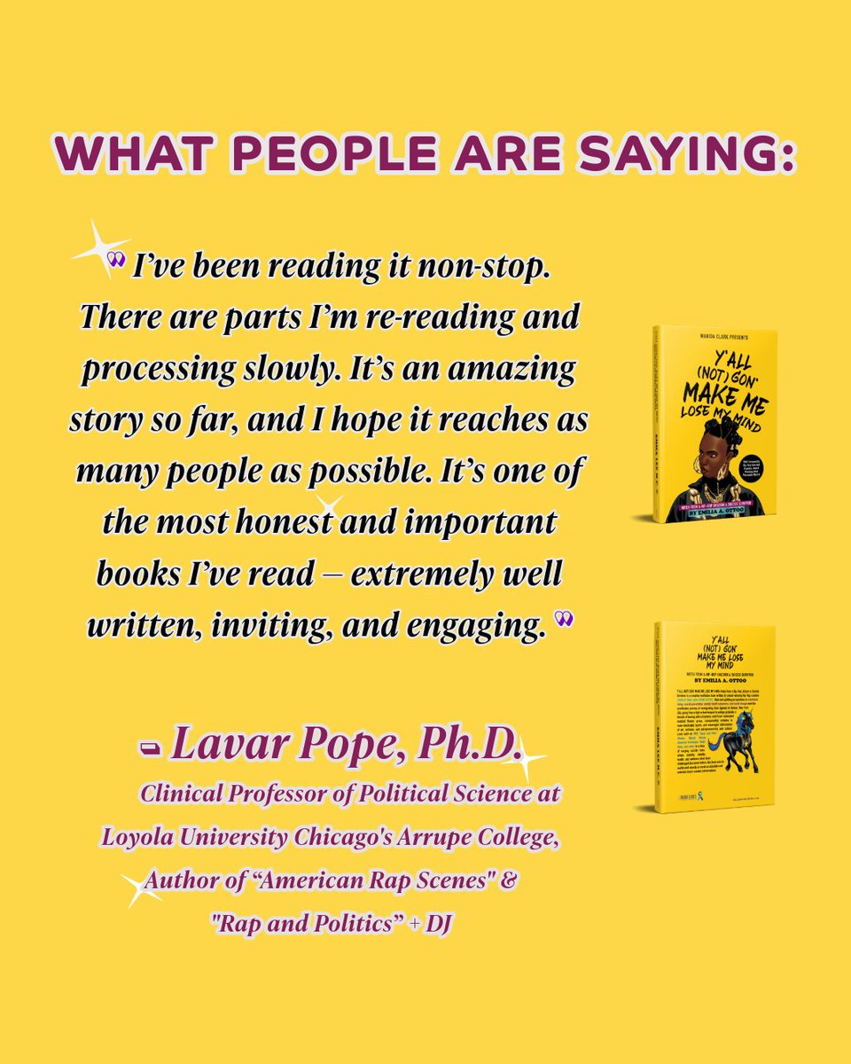 emiliaisemma's tweet photo. thank a teacher today ⭐ @lavarpope one of the dopest black phd's linking political science &amp; hip-hop culture. honored at his feedback on my book as minds like this are critical readers. salute °

📒 publisher: @wahidaclark 
📒 foreword: @pharoahemonch 
📒 https://t.co/66MLhogBDD https://t.co/iU130zZ043