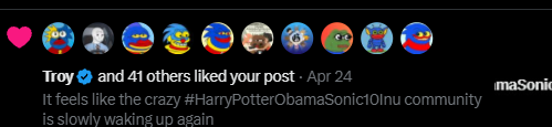 MrParrotSinger's tweet photo. #HarryPotterObamaSonic10Inu one OG community that deserves respect https://t.co/0lBAoNzh7K