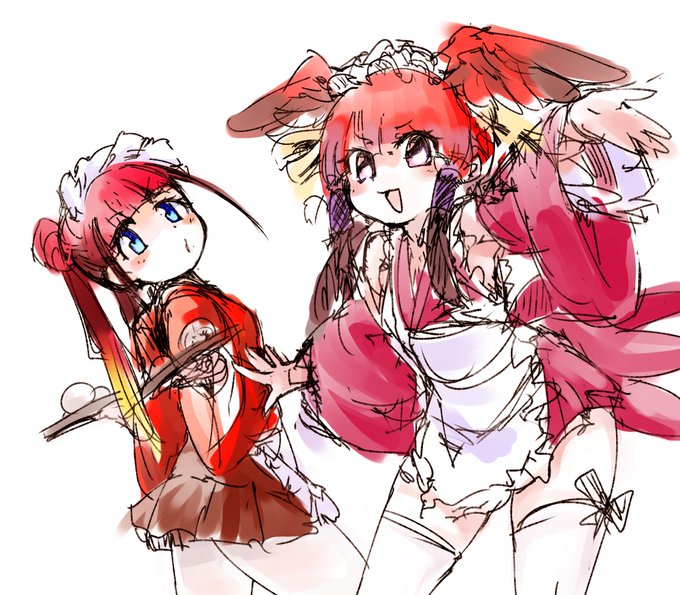 看板娘なショウジョウトキと飛鳥川ちせ