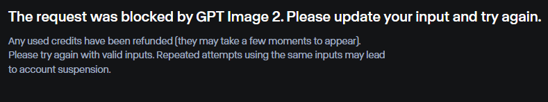 OlivioSarikas's tweet image. Did ChatGPT Image 2 update their filters? So much i getting blocked today. I can't even create a walking zombie today