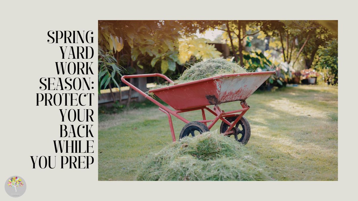 DougallChiro's tweet photo. End of April means yard work season.
Grass cutting, weeding, setting up the patio. It adds up fast! Warm up first, lift smart, switch tasks, and take breaks to avoid strain. Keep your body feeling as good as your yard looks!
#SpringYardWork #InjuryPrevention #DougallChiropractic https://t.co/DNcOrO5Wru