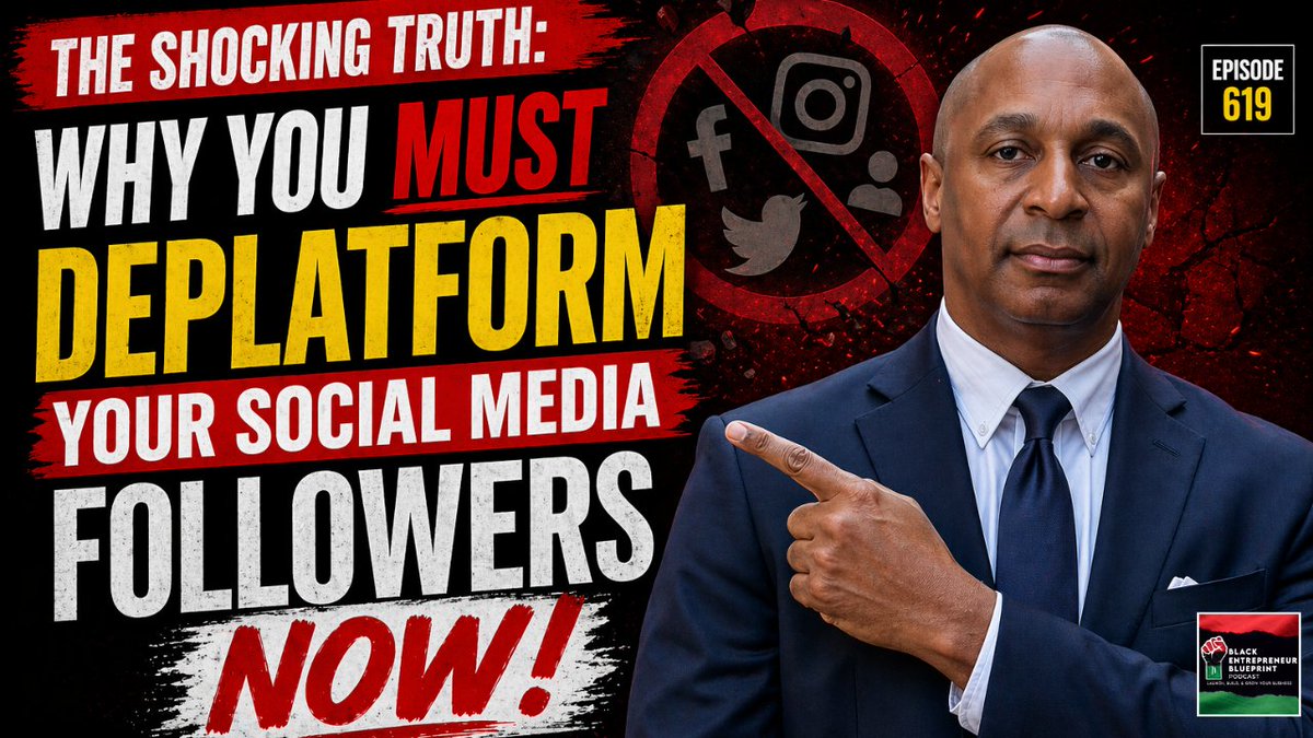 What if everything you’ve built could disappear overnight?

CLICK THE LINK TO LISTEN TO THE FULL EPISODE
traffic.libsyn.com/blackentrepren…

#blackentrepreneurblueprint
#buildyourownplatform
#deplatformfromsocialmedia
#ownyouraudience
#shorts