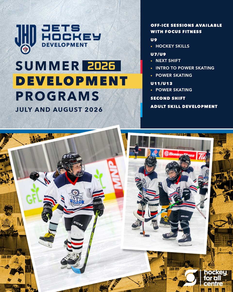 hockeyforallctr's tweet photo. It's not too early to start planning your summer! 🌞 The development stage of your career is the most important piece - build a strong foundation to prep you for that next step!

🏒 U7 | U9 | U11 | U13 | Adult
🏒 Camps &amp; Programs

Sign up today! 🔗 🔽
https://t.co/MrYRjMwlxB https://t.co/kMVy4Jw6ht