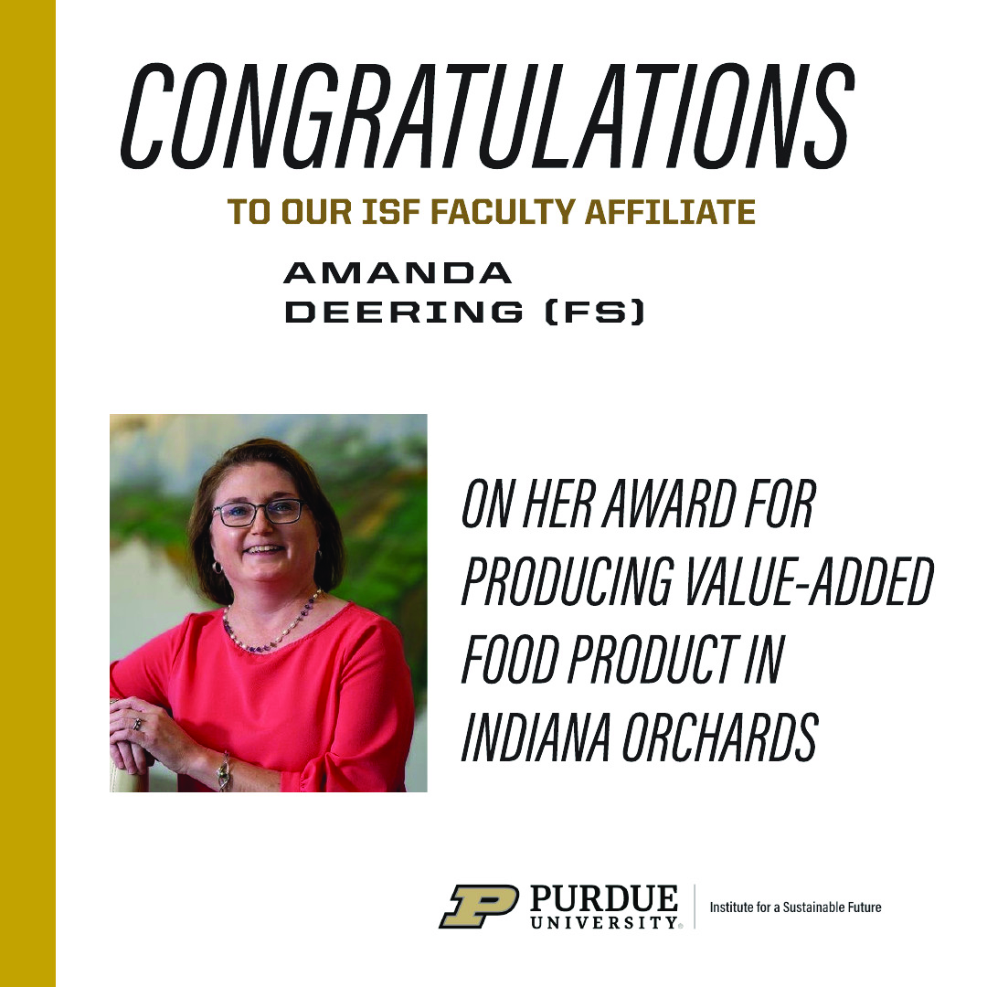 PurdueISF's tweet image. Congratulations to #ISF affiliate Amanda Deering on receiving funding from IN State Dept. of Agriculture! @PurdueFoodSci