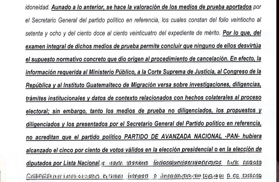 PAN CANCELADO

Registro de Ciudadanos del TSE oficializa cancelación del Partido de Avanzada Nacional debido a que en la última elección no alcanzó los resultados mínimos que establece la ley electoral para mantener su vigencia.
