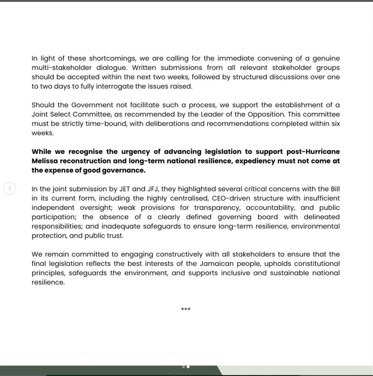 Jamaicans For Justice (JFJ) tweet media