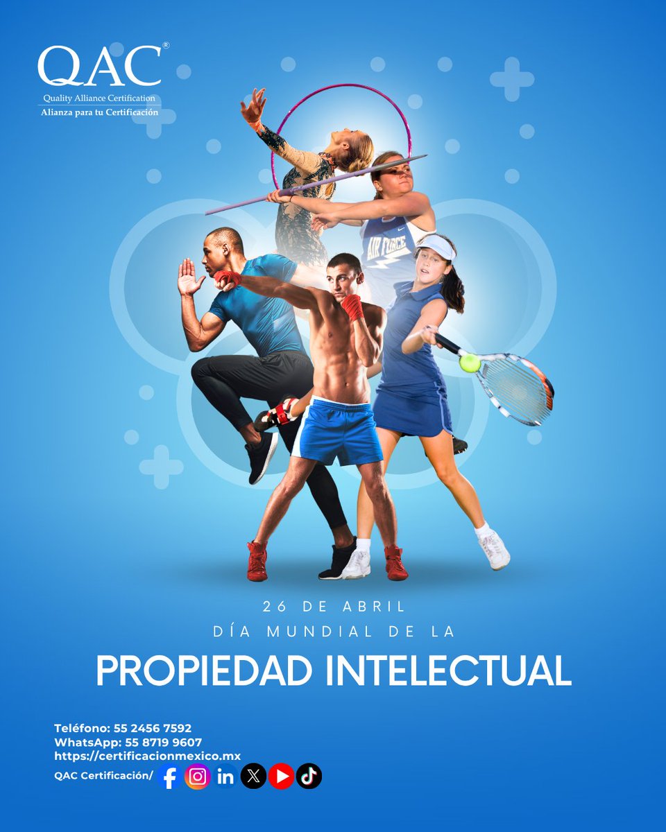 QACMX's tweet photo. ⚽💡 En este Día Mundial de la Propiedad Intelectual 2026, celebramos cómo la creatividad, la innovación y los derechos de propiedad intelectual impulsan nuevas ideas, transforman industrias y fortalecen el mundo del deporte. https://t.co/2bP37Ib2PH