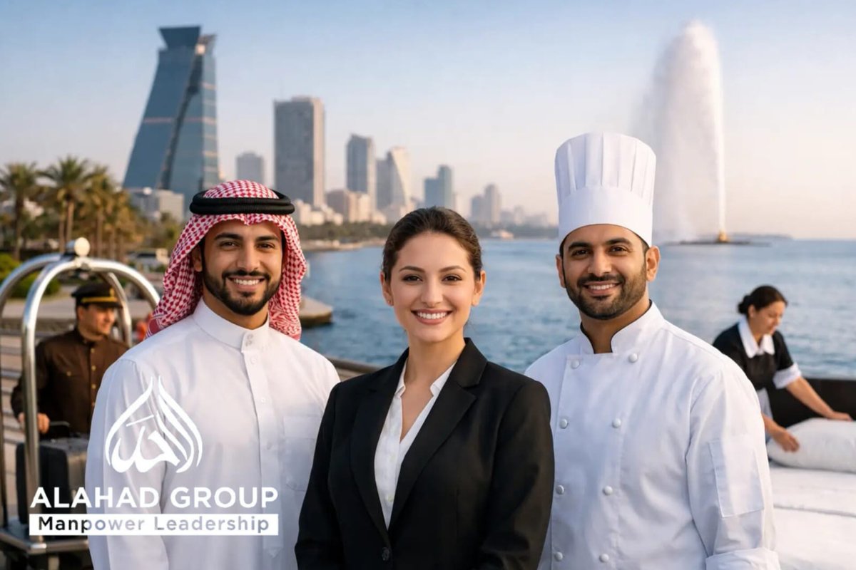 AlahadGroup's tweet photo. Looking for a reliable Manpower Supply Company in Jeddah?

 Alahad Group Saudi Arabia delivers skilled workforce fast for construction, logistics &amp; hospitality. 
🌐 https://t.co/1ReOHp0QCt
📲 +966 56 847 9090
#Jeddah #Manpower #SaudiArabia #Recruitment https://t.co/EDFoS1Yci5
