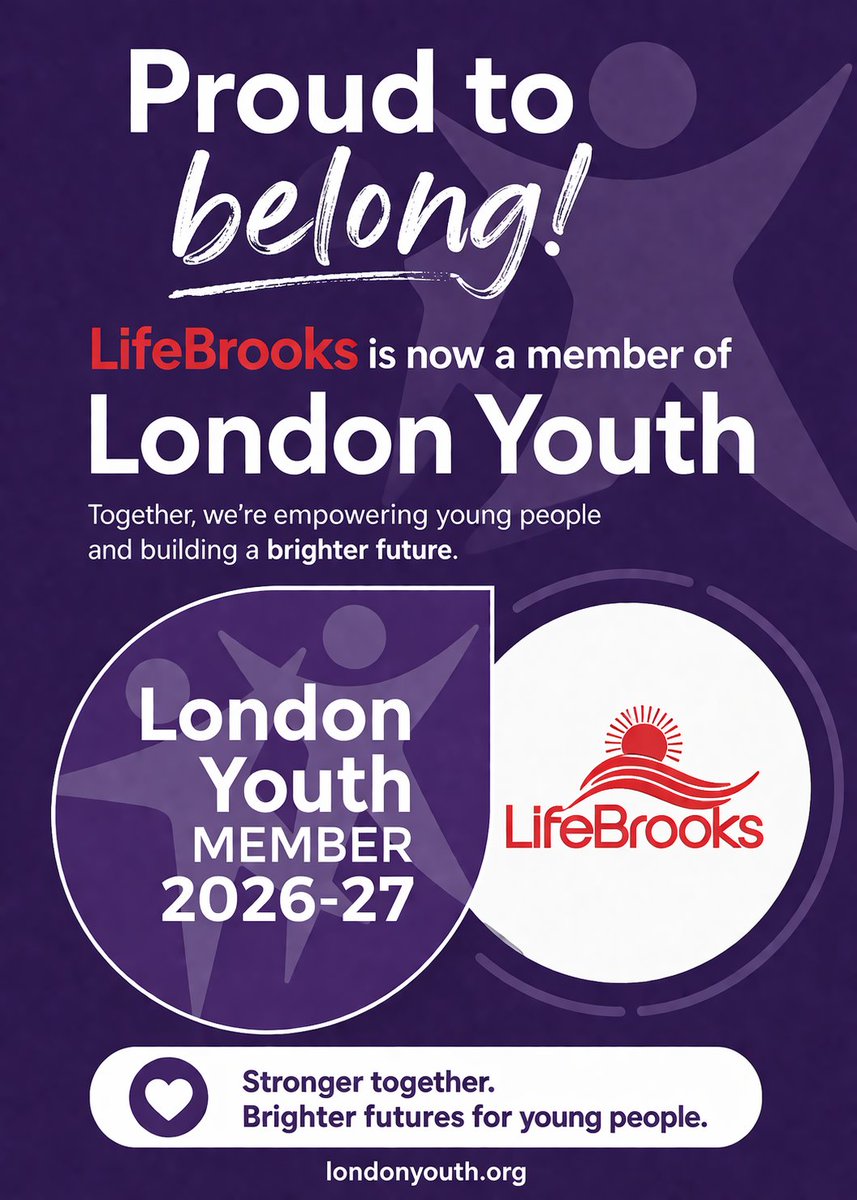 Lifebrooksintl's tweet photo. Life Brooks is now a member of @LondonYouth.
A strong step forward as we expand our work, partnerships, and impact for young
people across London. 
#LondonYouth #Youngpeople #CivilSociety https://t.co/v8mEroUcVw