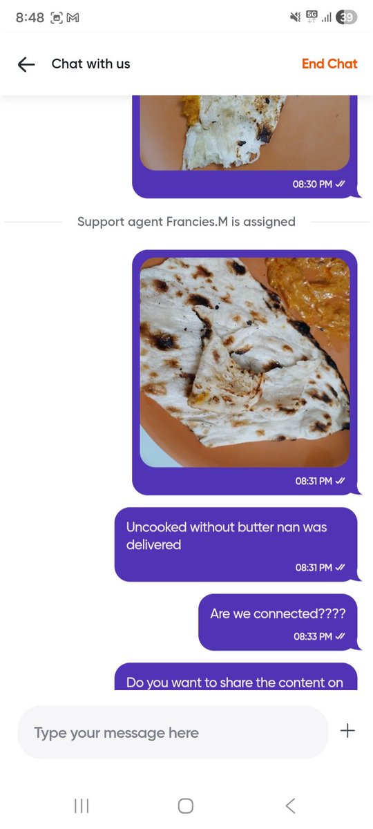 vikram00418008's tweet image. @SwiggyCares you guys send curry with no panner, Naan without butter and you agent has transfer the chat 3 times with giving me any reply and now ask me send an email, you have now waster my money and time.
#worst #service #swiggy #fraud