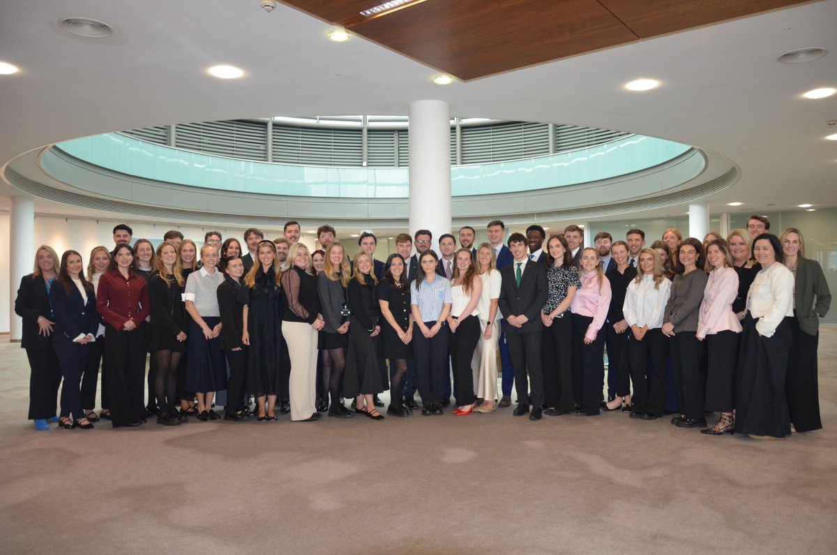 McCannFitz's tweet photo. Today we welcomed our 47 trainees following their eight months in the @LawSocIreland. Over the next four weeks, they will take part in our MF Advance programme, continuing their studies here at Riverside One.

#TraineeSolicitors #MFAdvance https://t.co/dR5PTHn7dT