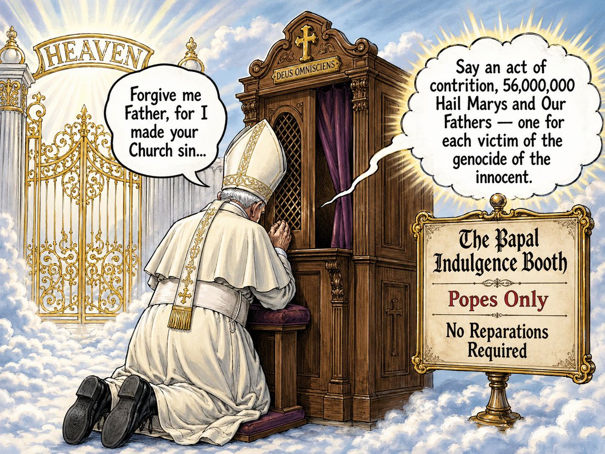 Michaelklman1's tweet image. #Pontifex Francis: "I humbly ask your #forgiveness, not only for the offenses committed by the Church herself, but also for the #crimes committed against the native peoples during the so-called conquest of #America" 

so "sorry for the genocide" makes centuries of abuse all O.K.