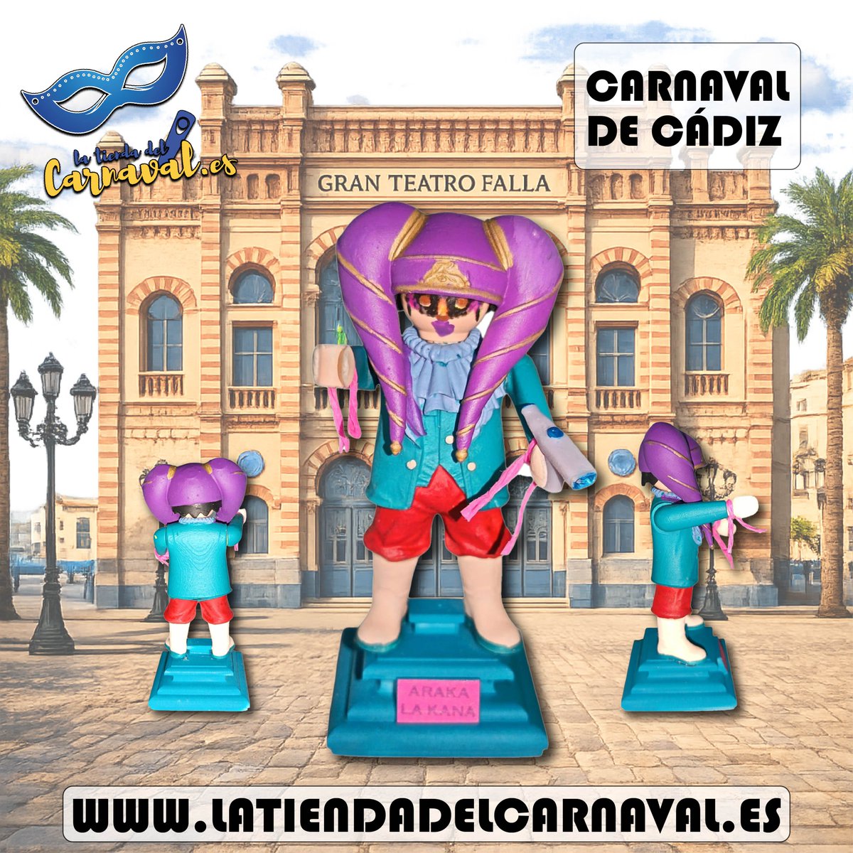 CarnavalCadizTV's tweet image. 🎭✨ ¡Nuevas figuras Playmobil del Carnaval de Cádiz para tu colección!

Figuras únicas, pintadas a mano y elaboradas con piezas de Playmobil y resina de alta calidad.📏 Con 11 cm de altura

🌐latiendadelcarnaval.es/categoria/play…
📍 Calle Rosa 17

#latiendadelcarnaval #cadiz #carnavaldecadiz